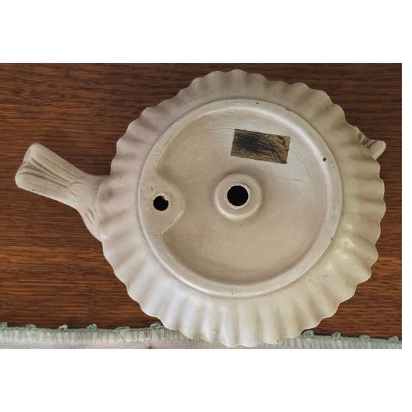 Vintage Ceramic Bird Candle Holder Shell Design Rustic Accent Tabletop Garden - Picture 6 of 6